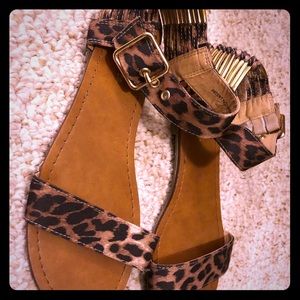 Leopard sandals from target